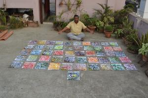 Worlds Fastest Painter Sets Five Artistic World Records